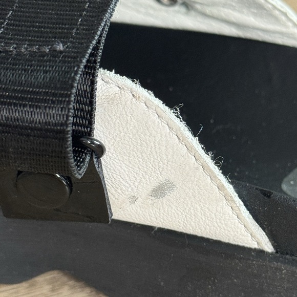 Sorel Viibe Clog Womens 10 White Leather Slingback Casual Platform Neutral - Picture 13 of 15